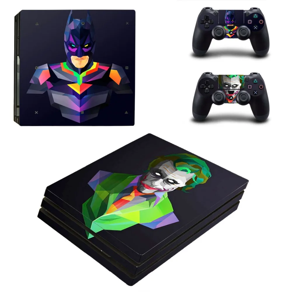 Наклейка на кожу DC Joker и Batman PS4 Pro Виниловая наклейка для консоли Sony Playstation 4 2