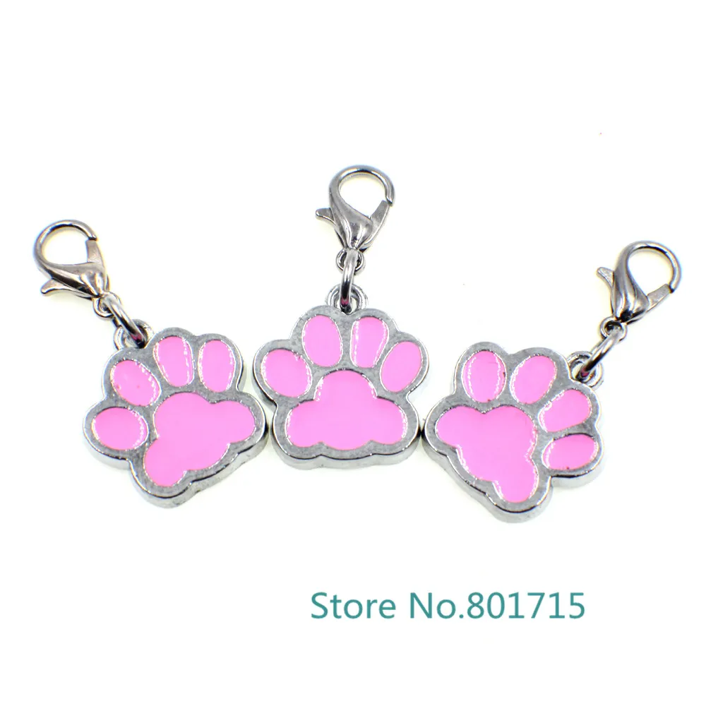 10 шт./лот оптовая продажа эмалированные брелоки для кошек собак/медвежьих лап