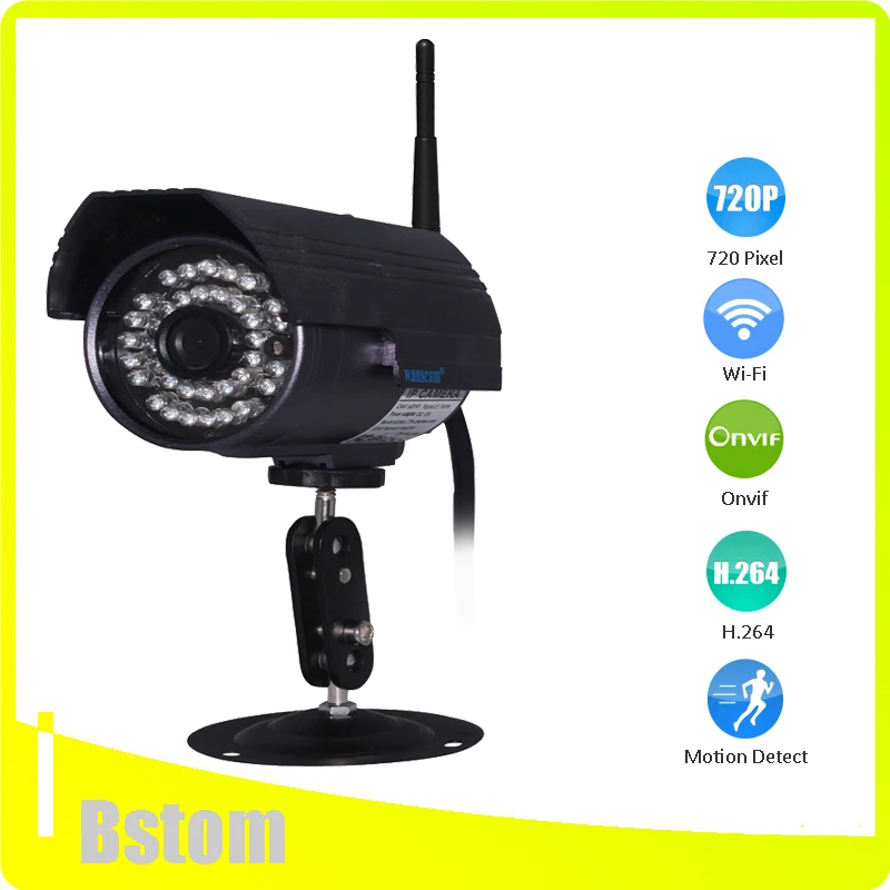 Водонепроницаемая IP Камера Wanscam HW0027 720P HD 1 МП поддержка SD карт|Камеры