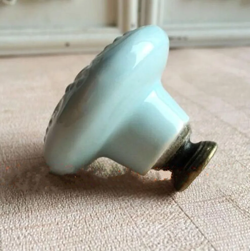 Рельефные мебельные ручки в стиле ретро с измерителем сливы серые синие