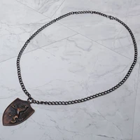 amorita boutique metallic lion vintage necklace