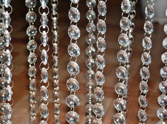 25 м кристалл акрил искусственная кожа бусины декор для свадебной вечеринки