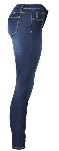 

On Sale Fashion Denim Jean Femme High Waist Personality Trousers Clothing For Women Elastic Tight Pencil Pants Plus Size