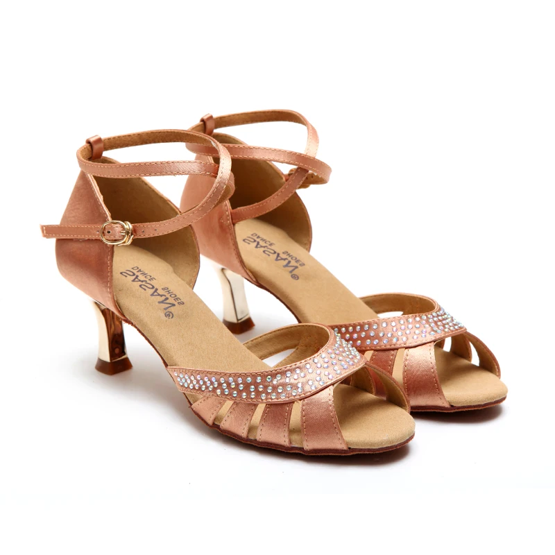 Женские туфли для латиноамериканских танцев обувь на высоком каблуке взрослых с