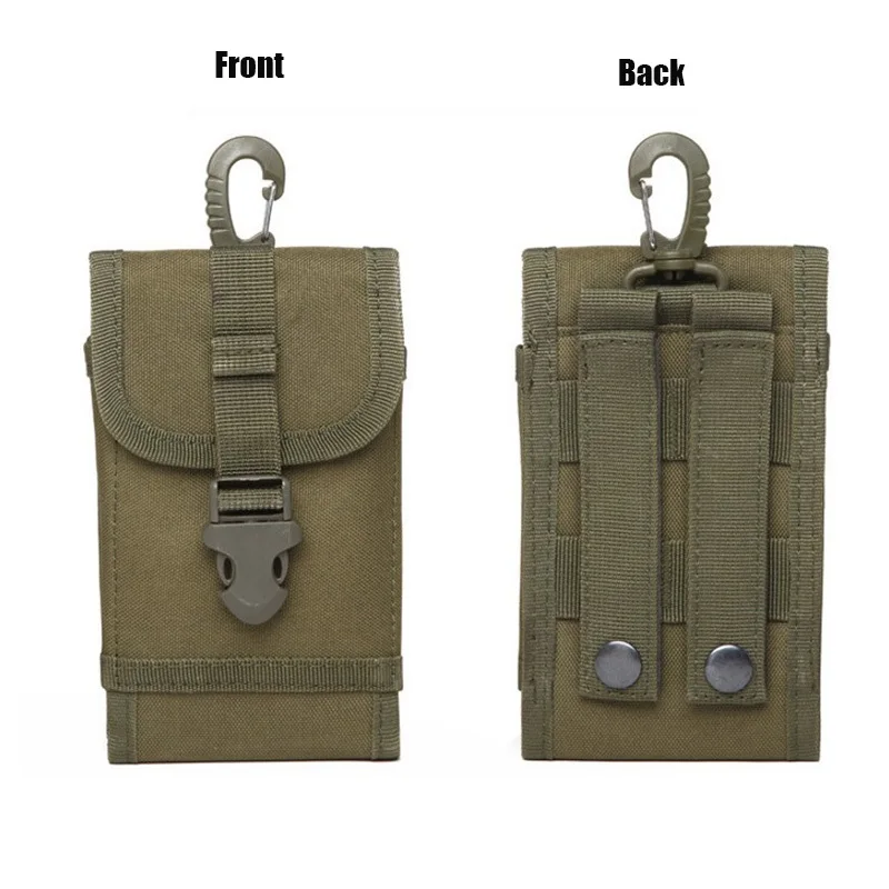 Army Green Clasp Уличная камуфляжная Сумка тактический армейский держатель для телефона спортивный поясной ремень чехол водонепроницаемый нейлон EDC Спорт Охота Камуфляж сумки в рюкзаке - Цвет: Army Green Clasp