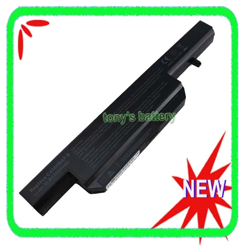 6 элементный Аккумулятор для Clevo W150 W150ER W150HRQ W170 W170HR W240C W240HU W250H W251 W270 C4500BAT6 87 C480S 4P4|6 cell