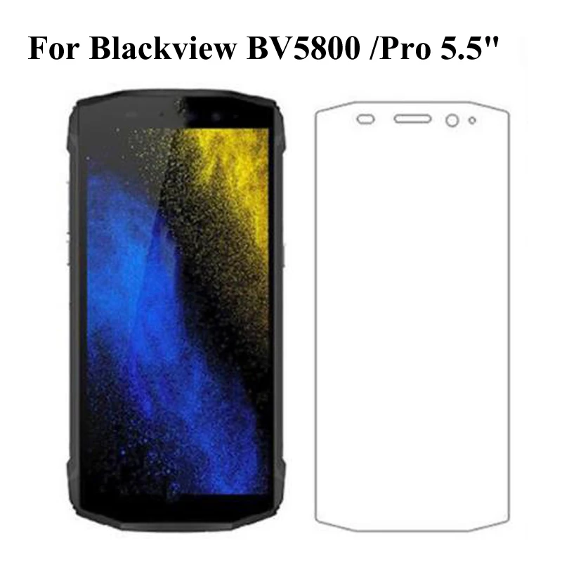 

2 шт. с уровнем твердости 9 H закаленное Стекло для Blackview BV 5800 Экран Защитная пленка для Blackview BV 5800 Pro Стекло протектор мобильный телефон защитн...