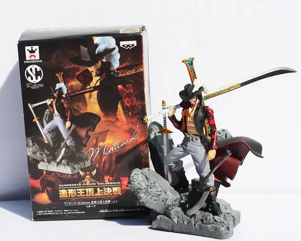 Экшн фигурка Luffy Dracule Mihawk из ПВХ игрушка бесплатная доставка|anime free|dracule mihawkfigure toy |