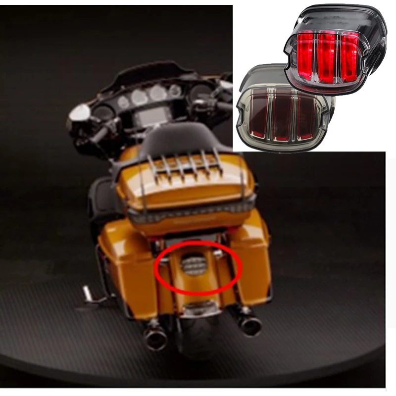 

For Dyna Fat Boy FLSTF Night Train FXSTB Softail Sportster Road King Electra Glide Road Glide Motorcycle Led Brake tail light