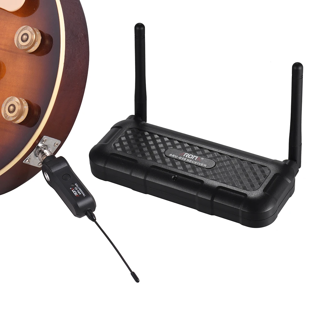 Беспроводная система передачи звука AROMA ARU 03S UHF встроенная батарея диапазон макс.