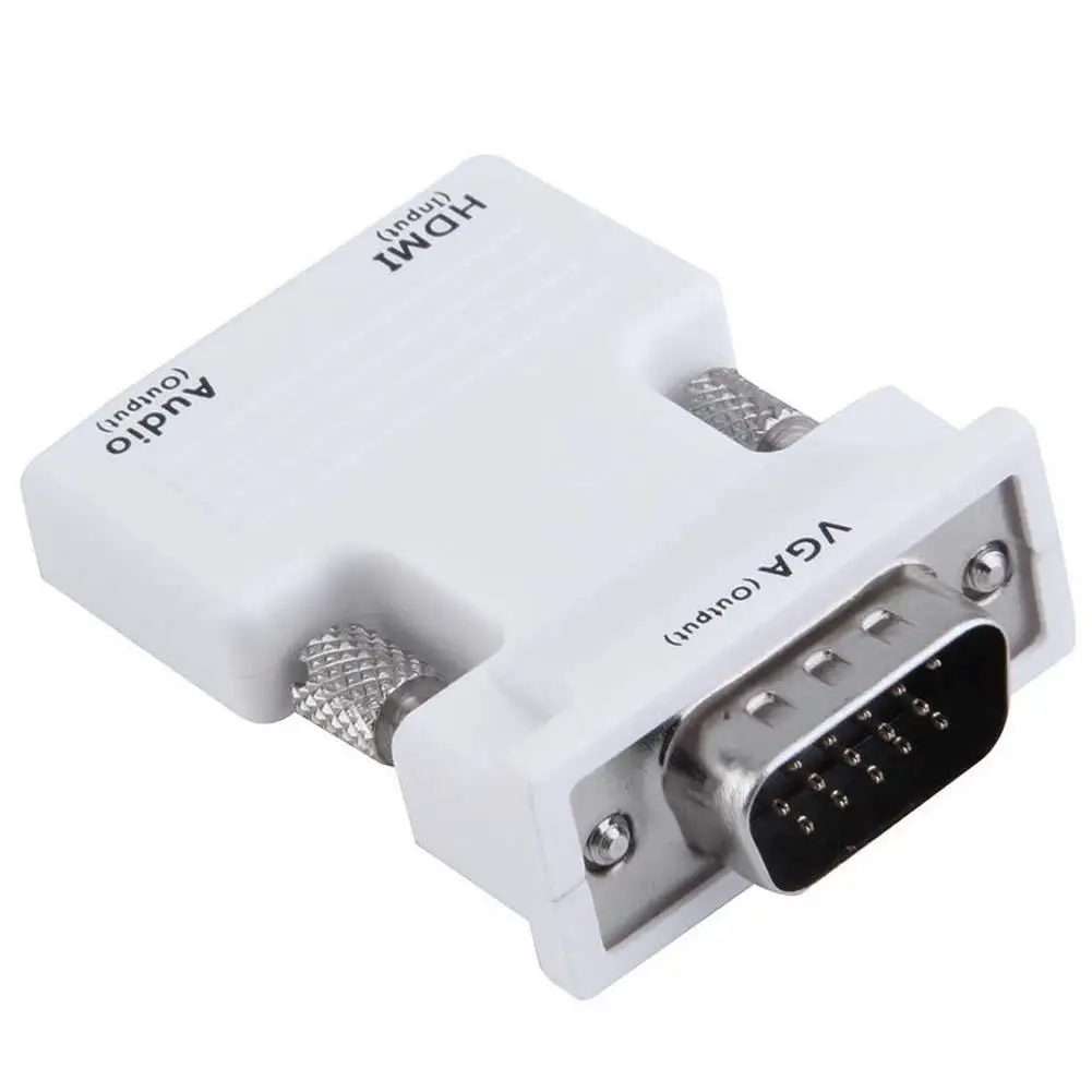 HDMI Женский в VGA Мужской конвертер + аудио адаптер Поддержка 1080P выход сигнала W hdmi av