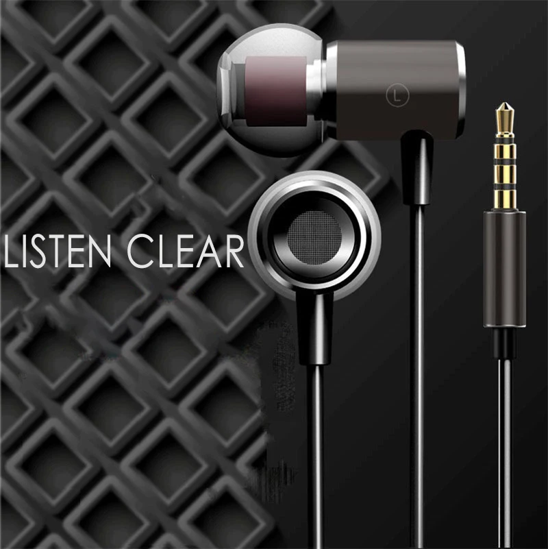 Горячая качество золотые металлические наушники Ear телефоны для Iphone samsung MP3 с