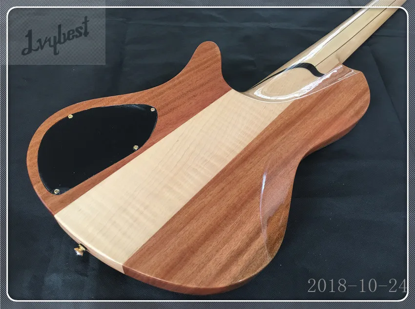 Музыкальный инструмент custom shop электрическая гитара бабочка бас 5 струн Золотой