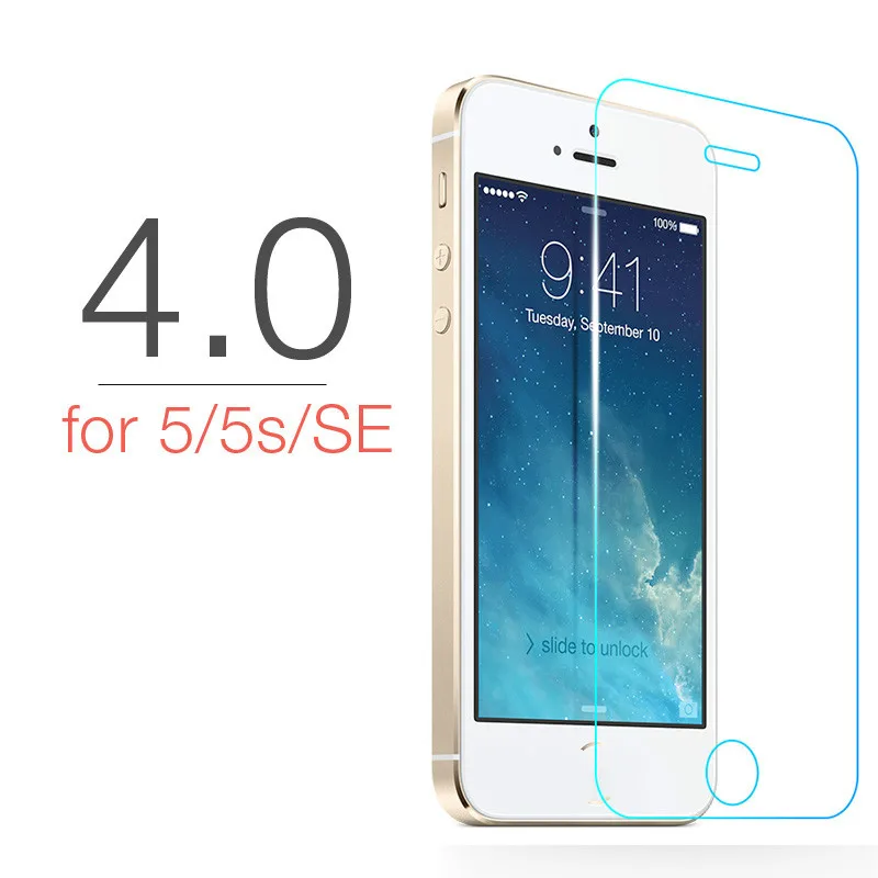 Защитное стекло закаленное 2.5d 9h для iphone 5s se 5 | Мобильные телефоны и аксессуары