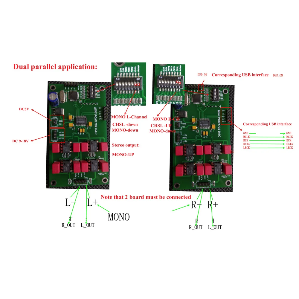 Аудиодекодер Lusya HIFI PCM1792 DSD DAC собранная плата 24 бит 192 кГц поддержка двойного