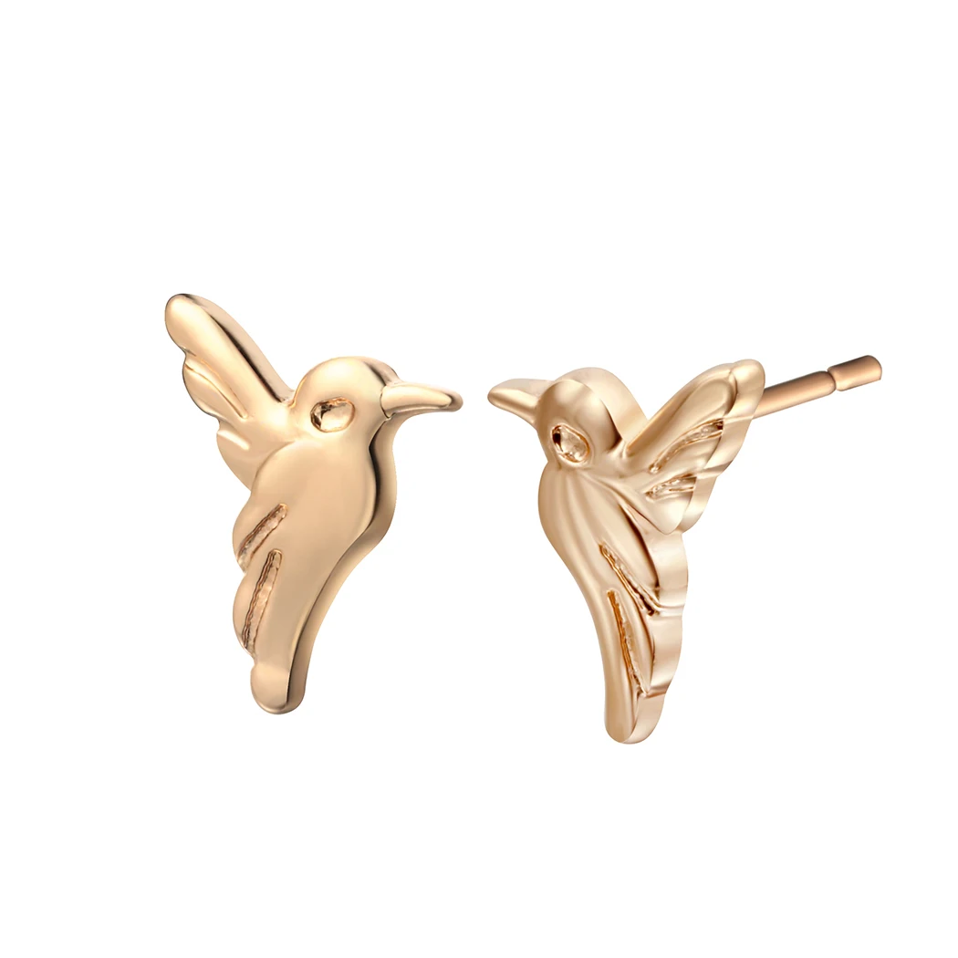 Hummingbird женские серьги-гвоздики милые маленькие животные серьги «Птица» летающие золотые птицы серьги-гвоздики для женщин вечерние подарки