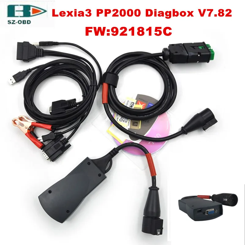 2017 новейший Diagbox V7.82 Lexia3 PP2000 прошивка 921815C Lexia-3 V48 V25 PSA XS Evolution OBD2 диагностический