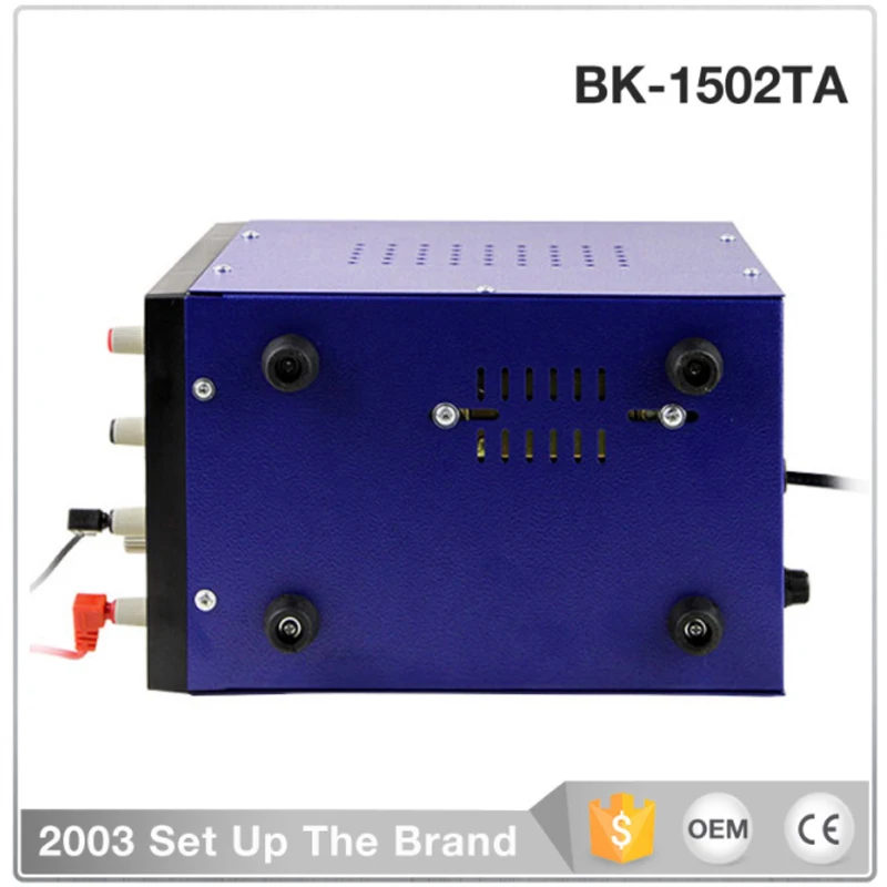 BK 1502TA постоянного тока Регулируемый источник питания амперметр цифровой дисплей