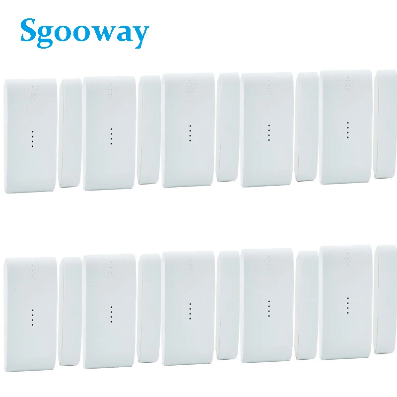 अलार्म सिस्टम के लिए Sgooway अलार्म डोर सेंसर, वायरलेस विंडो और डोर सेंसर, विंडो डिटेक्टर, 433MHz