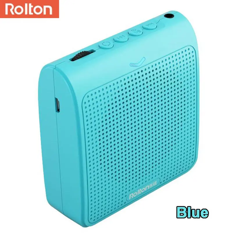 Портативный громкий динамик Rolton K100, мини усилитель голоса, микрофон с USB TF картой, fm-радио для учителя, гид, акция
