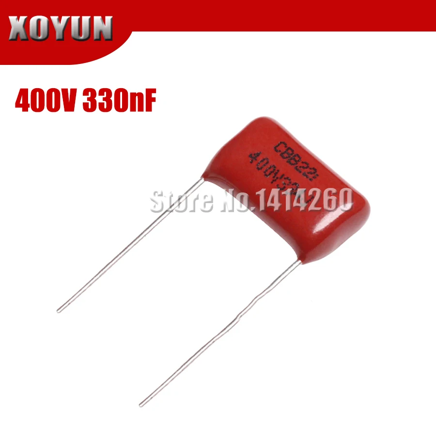 10 шт. 400V334J 0 33 мкФ шаг 15 мм 400 В 330NF 334 CBB полипропиленовый пленочный конденсатор |