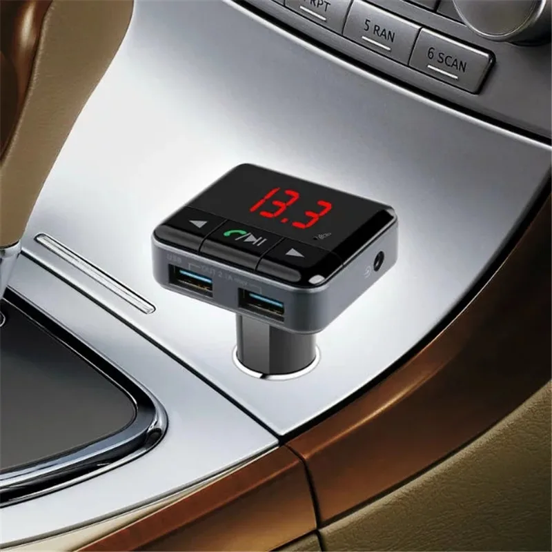 Новый Handsfree bc12b Беспроводной Bluetooth гарнитура для авто fm-передатчик Радио