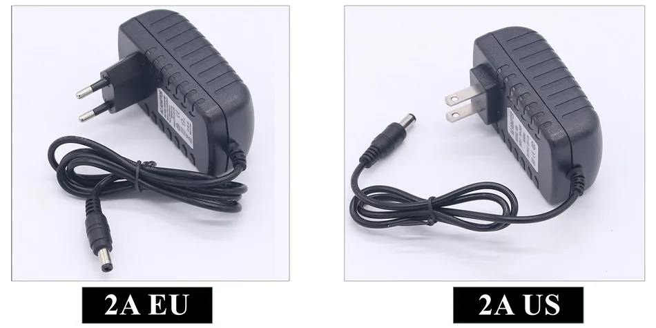 DC 12V адаптер питания AC100-240V трансформаторы Выход DC 12V 1A 2A 3A импульсный источник питания для светодиодной ленты