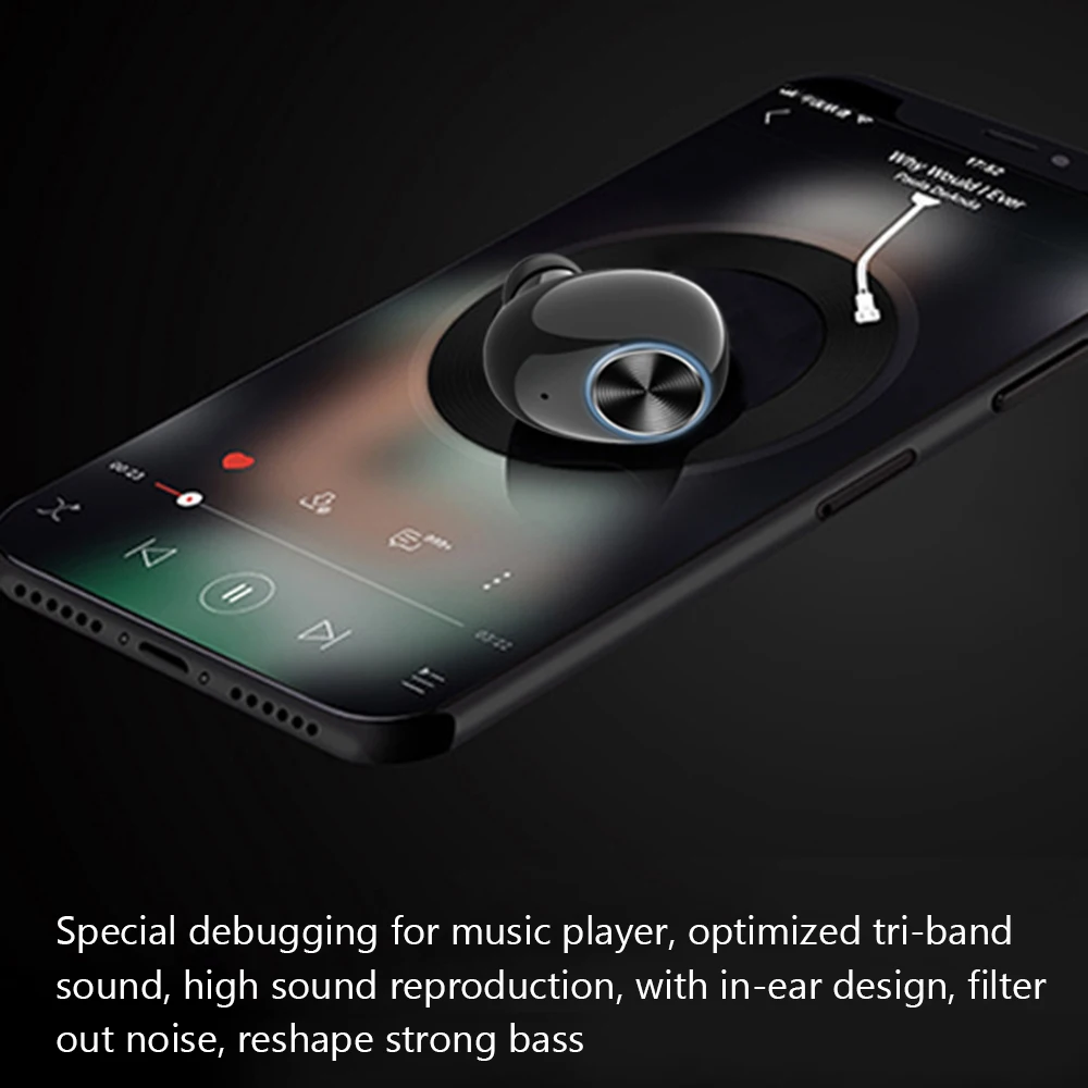 TWS V6 настоящие беспроводные наушники Bluetooth 5 0 жизнь Водонепроницаемая стерео