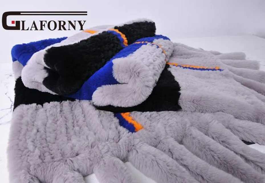 Женская шаль из кроличьего меха Glaforny 100% натурального с кисточками большой цвет |