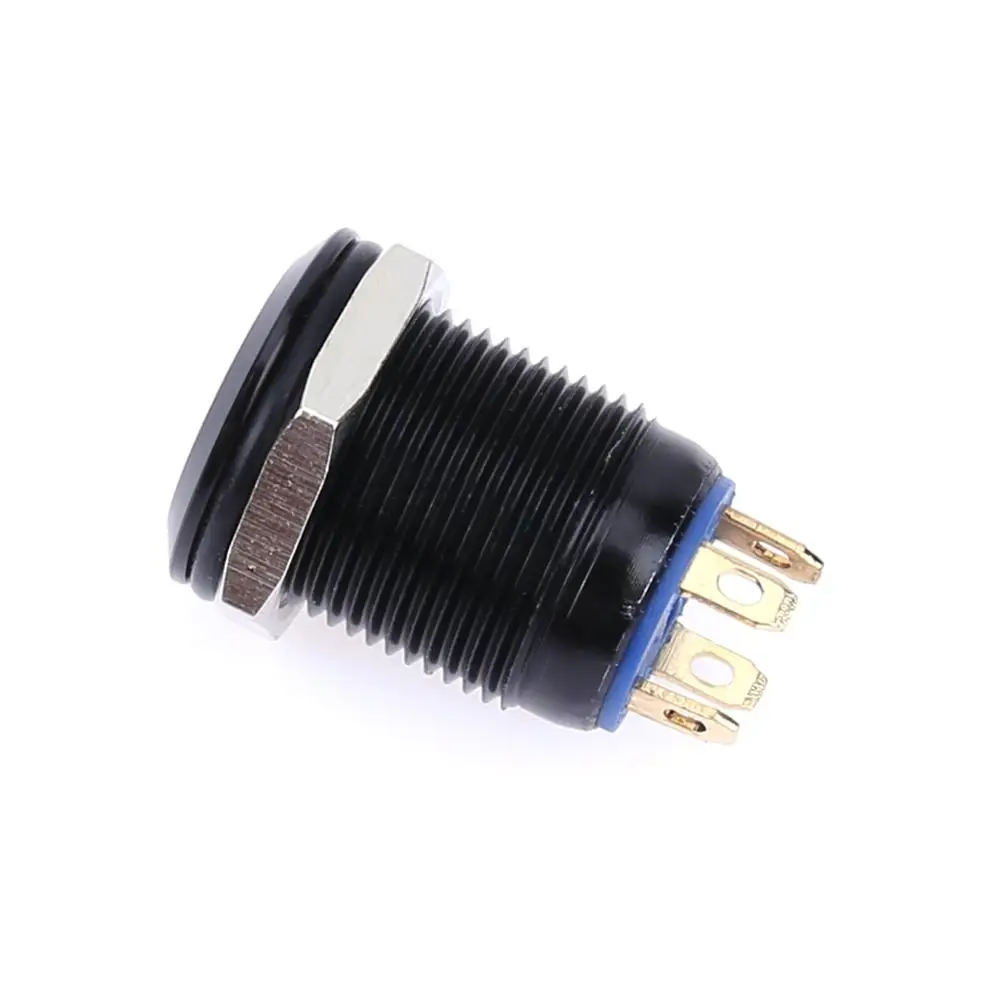 Новинка 12 мм водонепроницаемая верхняя Металлическая Кнопка ВКЛ-ВЫКЛ с круглой