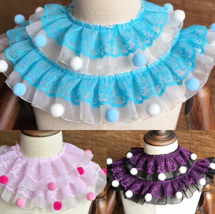 LASUI ширина 7 см 5 ярдов = 1 шт DIY воротник манжета юбка платье аксессуары кружево с