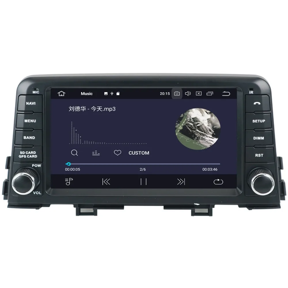 Автомагнитола 1 Din Android 10 без DVD-плеера GPS-навигация для KIA PICANTO/MORNING 2017 2018