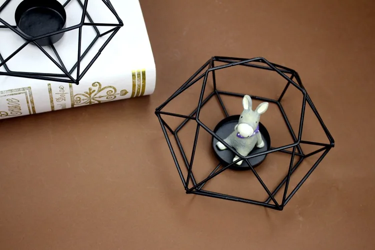 1 предмет лидер продаж в виде геометрических фигур металла Tealight подсвечники