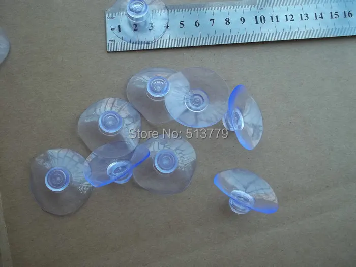 200 шт./лот прозрачная пластиковая присоска стеклянный грибной головкой диаметр 3 5