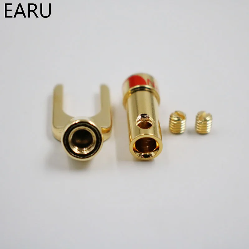 Адаптер для колонок Nakamichi позолоченный и посеребренный аудиовинт 8 шт.|adapter