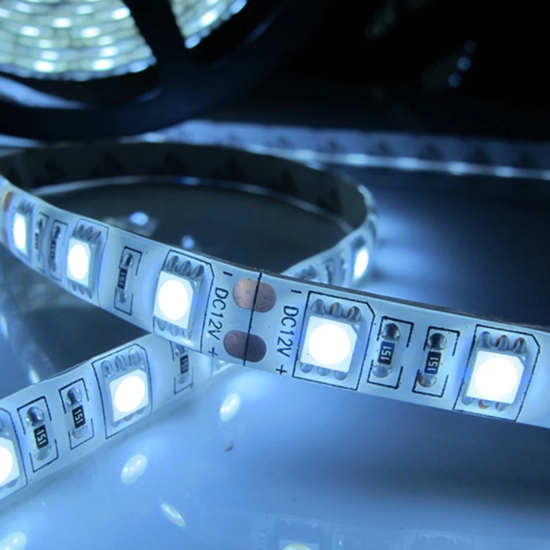 SMD 5050 DC12V Fita Led Строка полосой Бар неоновый Bombillas Теплый Холодный белый RGB