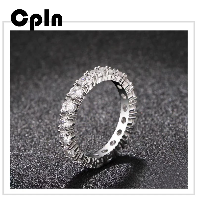 Cpln 2019 модное простое однорядное полное серебряное кольцо индивидуальное