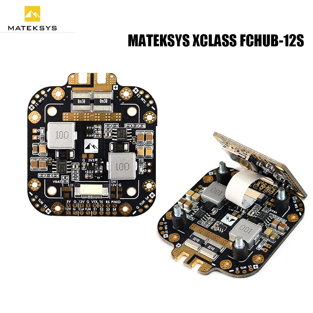 Matek System XCLASS FCHUB-12S PDB плата 5 В и 12 в выход с датчиком тока 3-12S Lipo для