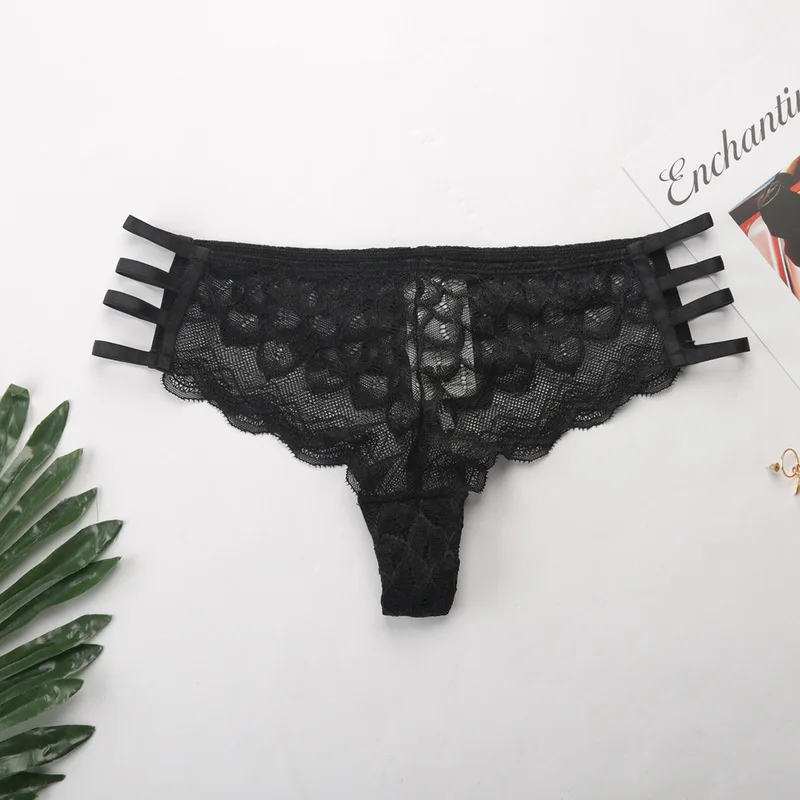 Femme сексуальное женское белье Для женщин прозрачными вставками кружевные прозрачные открытые с низкой посадкой для мальчиков, Детские трусы, черное нижнее белье S M L XL XXL