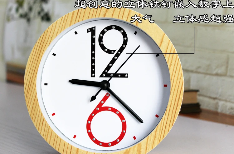 Моды творческие минималистский деревянный будильник краткие номера современный