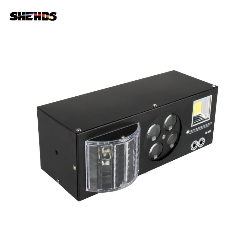 Светодиодный лазерный стробоскоп 4 в 1 DMX512 сценическое освещение со