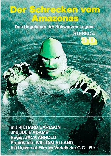 Germany Creature from the Black Lagoon (1954) Sci-Fi Movie Film Retro Vintage Kraft Poster Canvas Wall Sticker Home Decor | Дом и сад