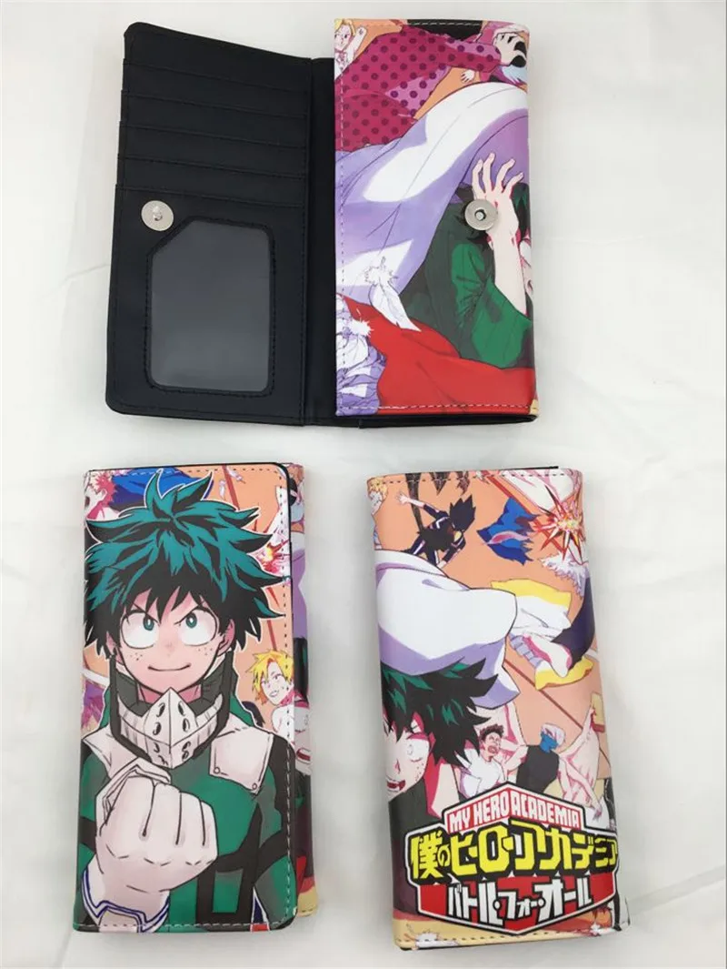 Аниме One Piece My Boku no Hero моя академия кошелек мужской унисекс длинный стильный