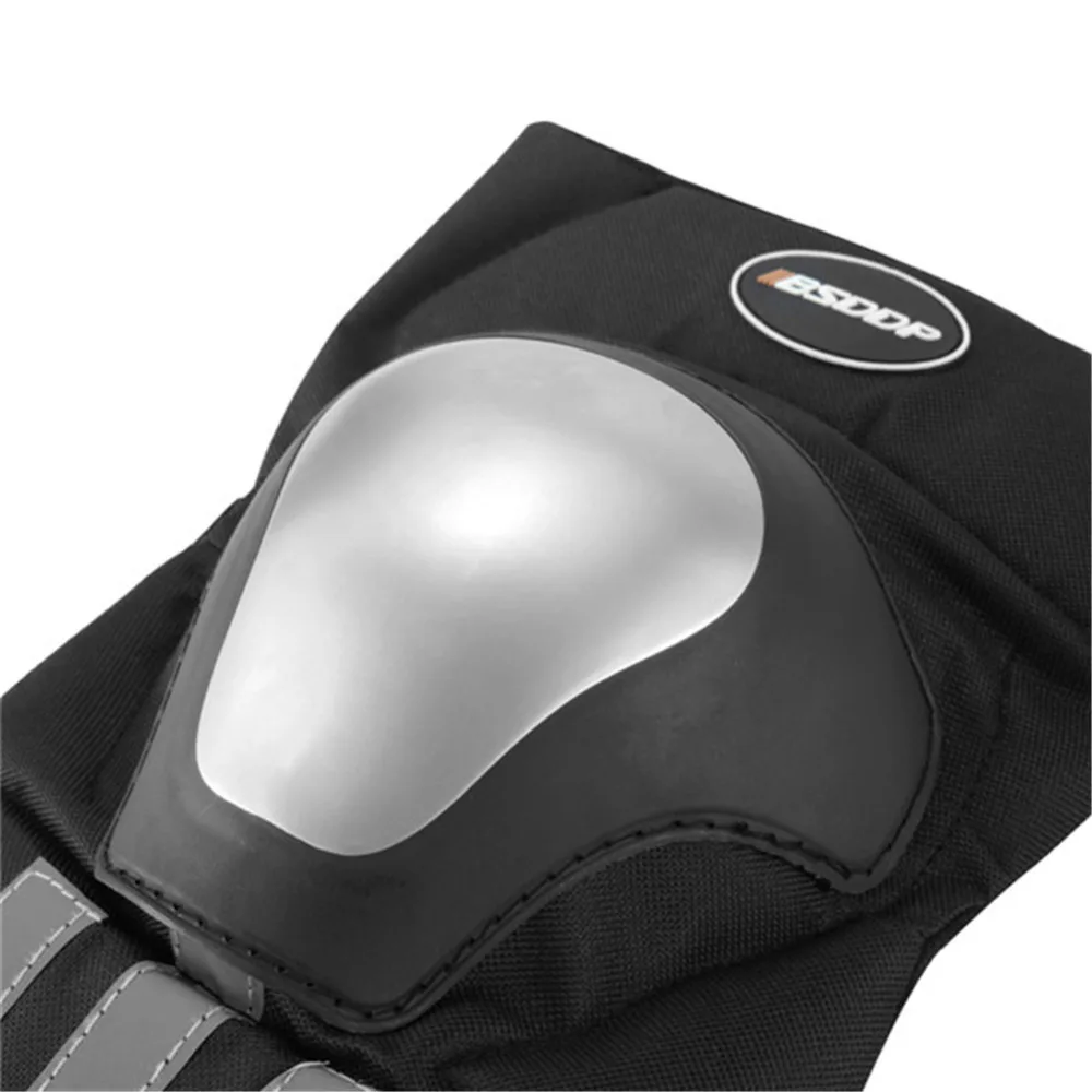 2 шт. Металлические Короткие мотоциклетные наколенники протектор охранники