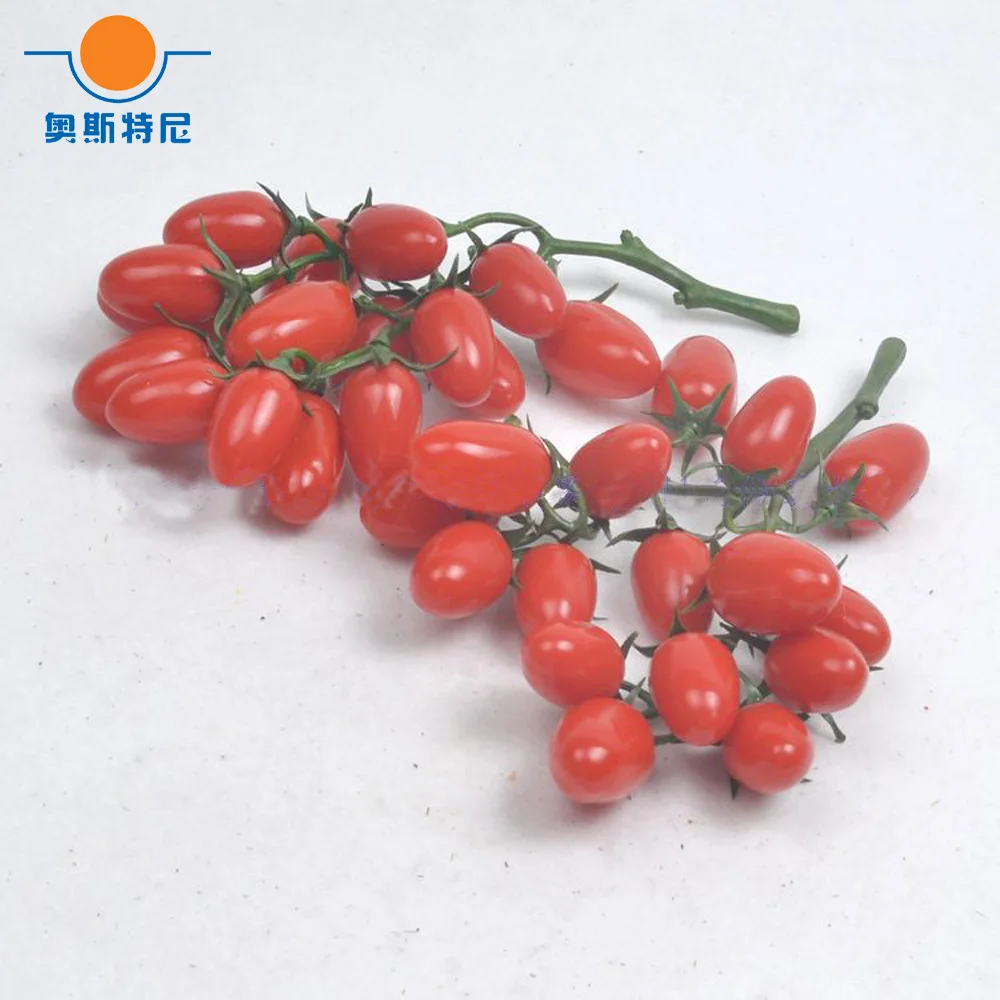 1 связка красный 18 см длинный искусственный Cherry вый томат и искусственный Cherry томат связка поддельная имитация Cherry томата модель фруктов
