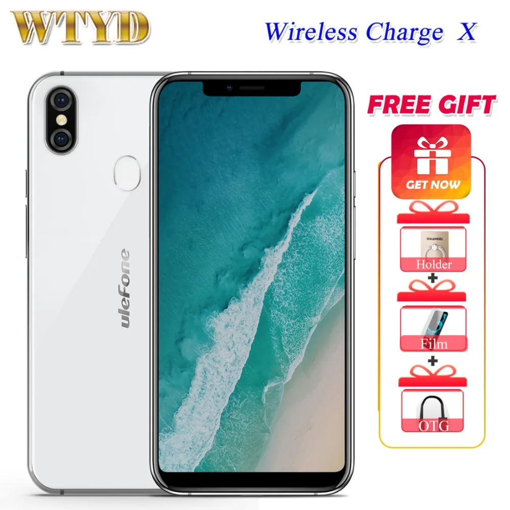 Ulefone X MT6763 Octa Core Android 8 1 4 ГБ + 64 5 85 &quotHD смартфон 16MP двойная задняя Cam Face ID 3300 мАч