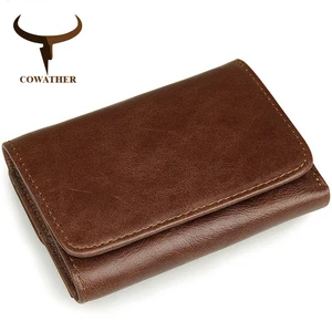COWATHER Корея стиль 100% топ кожа коровы мужчины кошельки старинные моды большая емкость хорошая кожа мужской кошелек 8106 бесплатная доставка