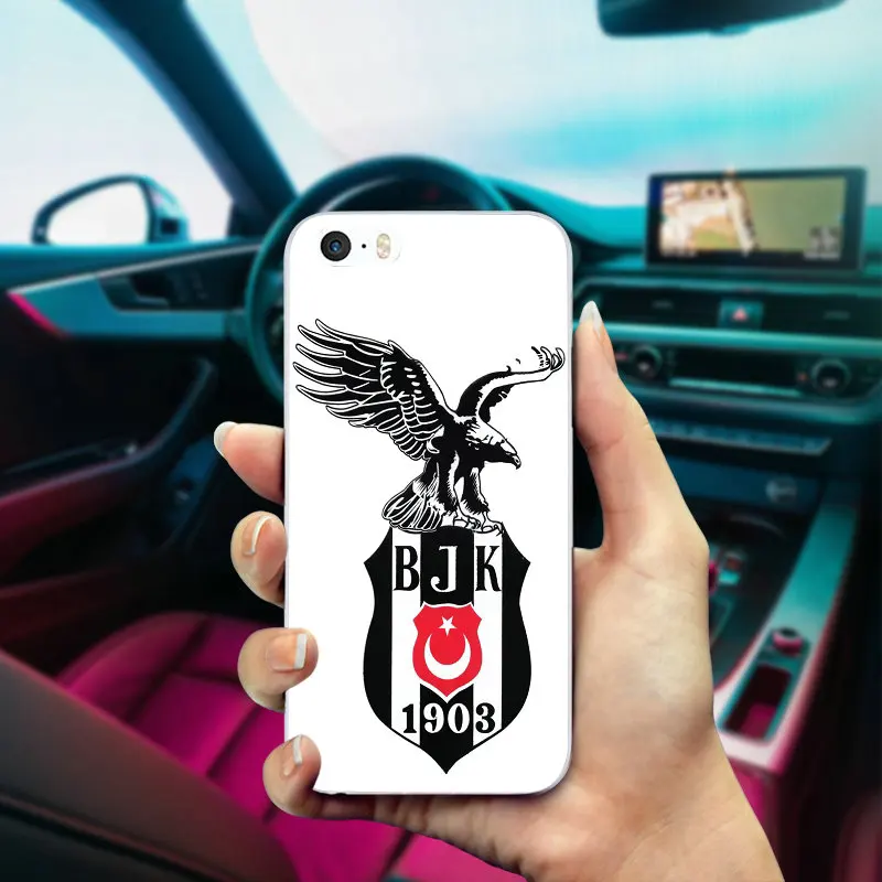 Модные футбольные команды Besiktas Jk Мягкие силиконовые прозрачные телефонные чехлы