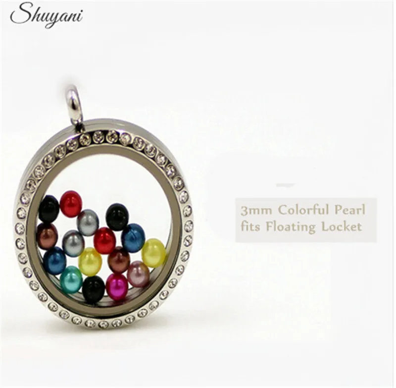 Круглые разноцветные бусины из искусственного жемчуга 20 шт. Плавающие Подвески