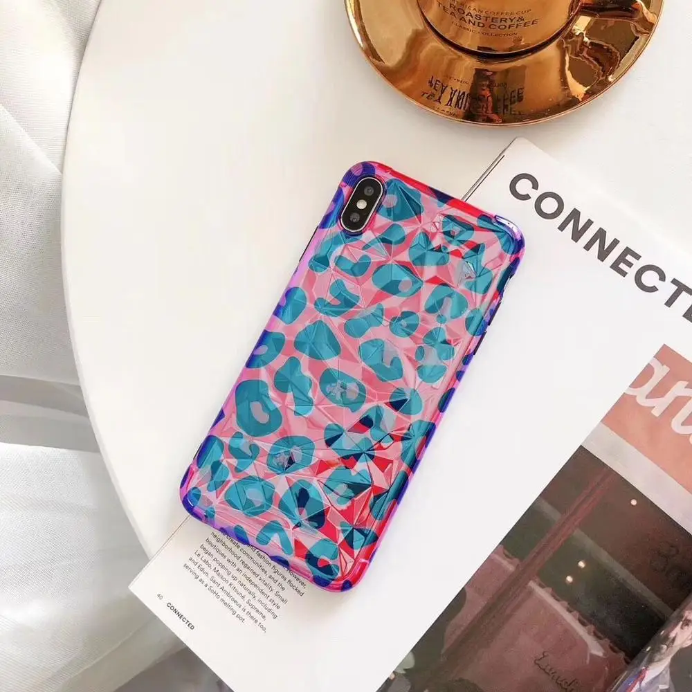 ORYKSZ роскошный блестящий чехол для телефона с леопардовым принтом iPhone X XS Max 8 7 6 s Plus